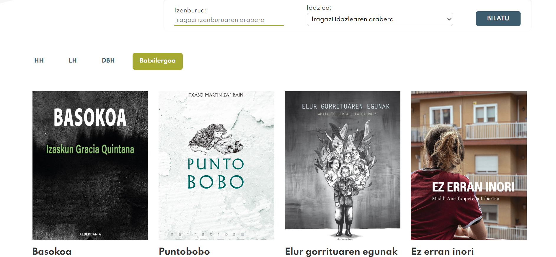 <p><em>Liburuak Gozagarri&nbsp;</em>programan aurkeztutako liburu gomendioak</p>