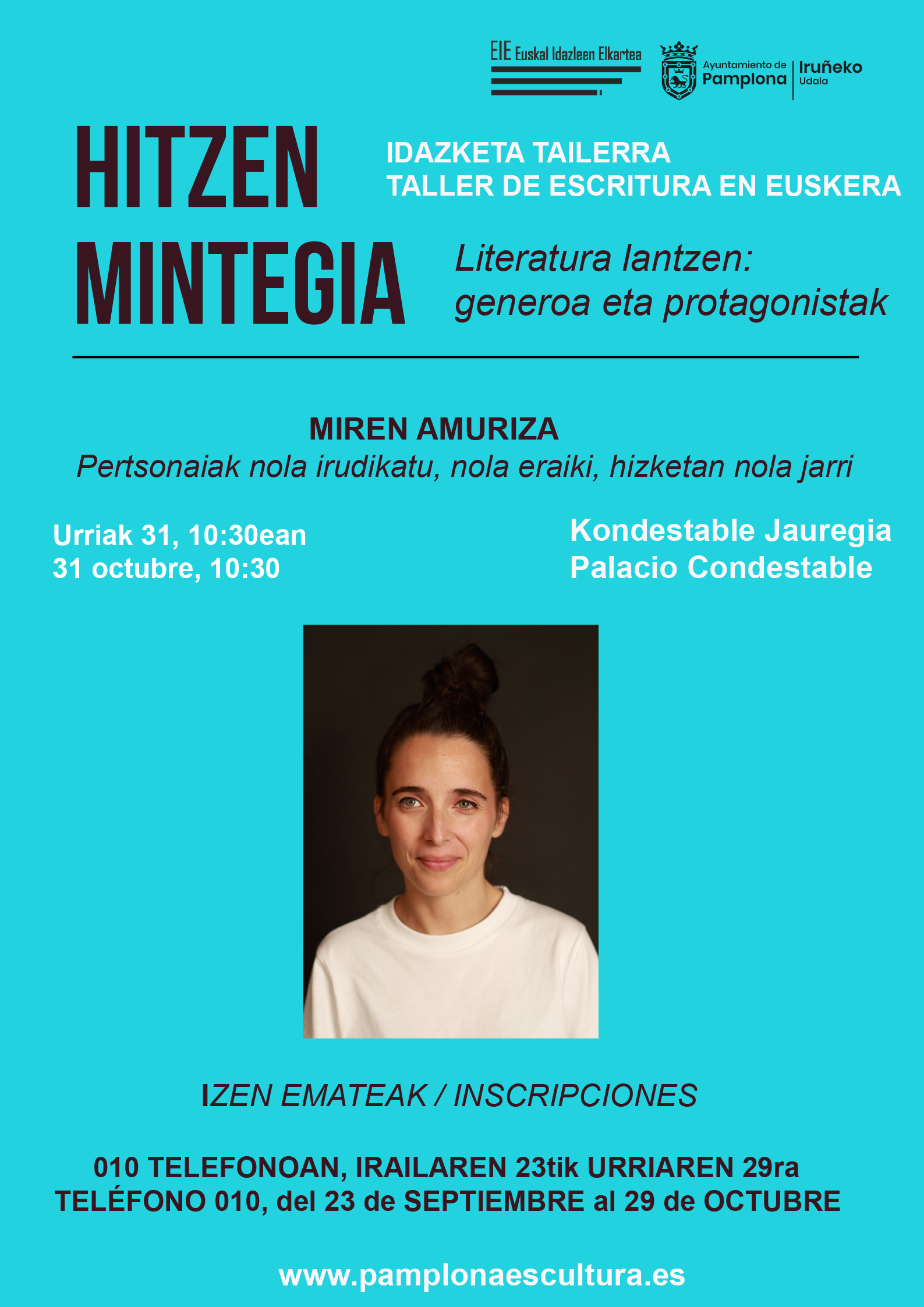 <h3 style="text-align: justify;">"HITZEN MINTEGIA"&nbsp;IV. edizioaren hirugarren&nbsp;tailerra: pertsonaiak nola irudikatu, nola eraiki, hizketan nola jarri</h3>