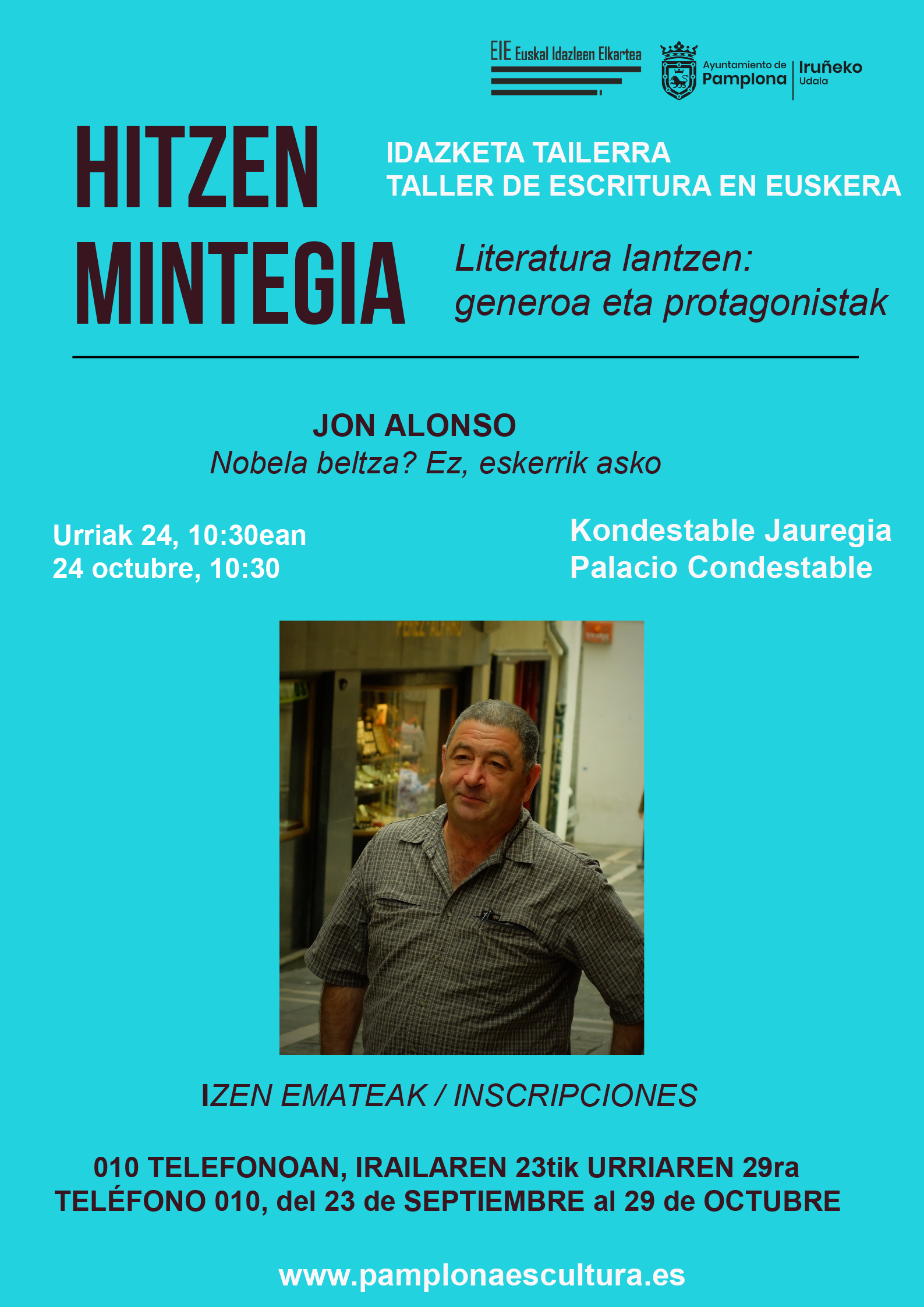 <h3 style="text-align: justify;">"HITZEN MINTEGIA"&nbsp;IV. edizioaren bigarren tailerra:&nbsp;<em>Nobela beltza? Ez, eskerrik asko</em></h3>