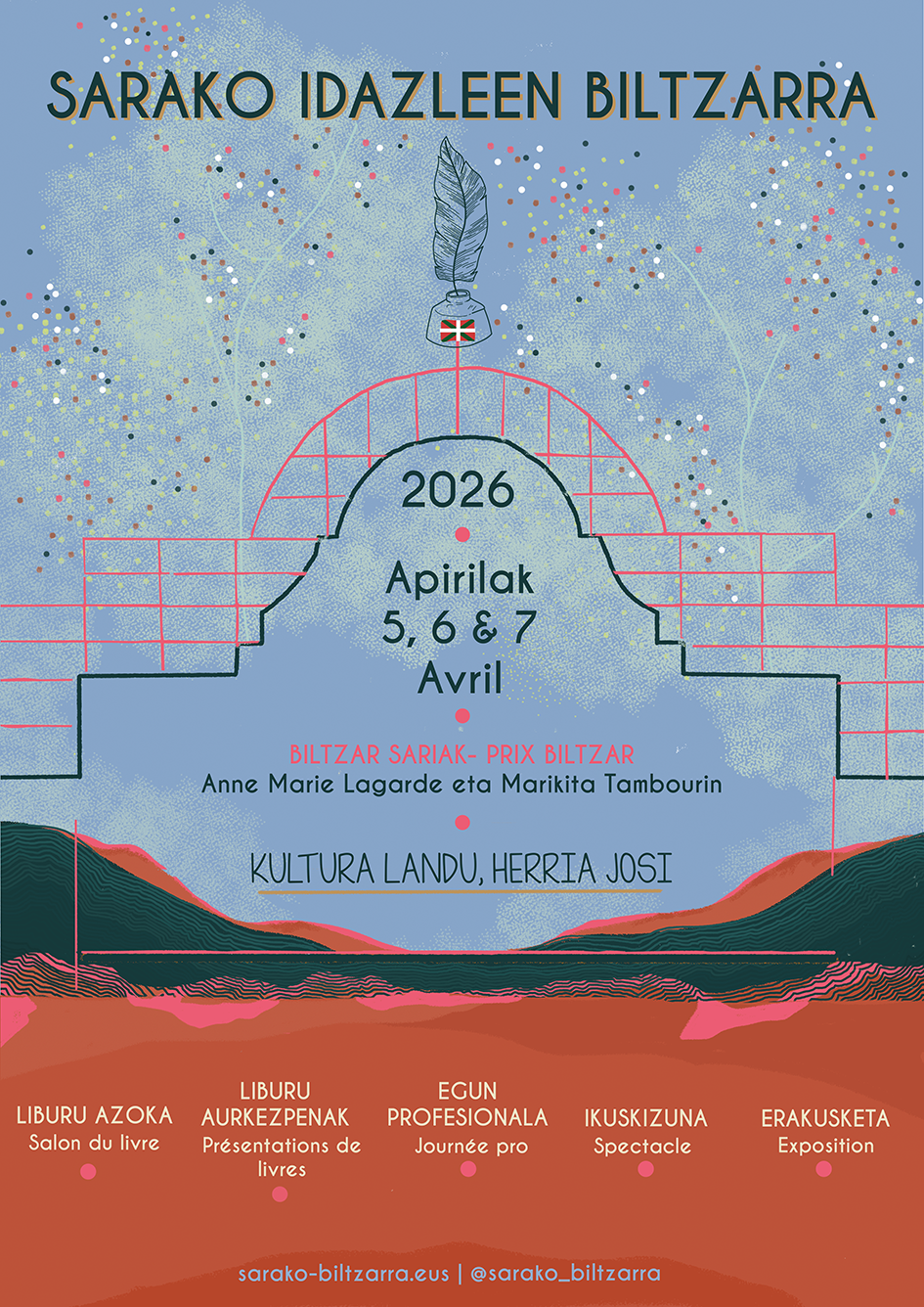 <p>Sarako Idazleen 43. Biltzarra: apirilaren 5ean 6an eta 7an</p>